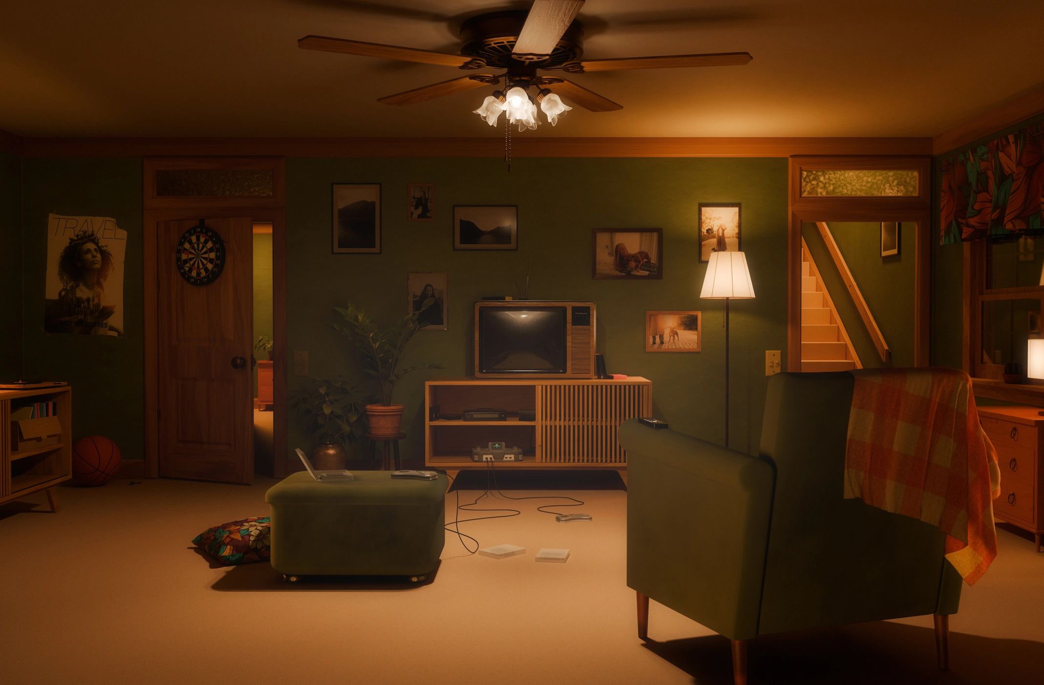 Warm living room interior representing a harmonious home
